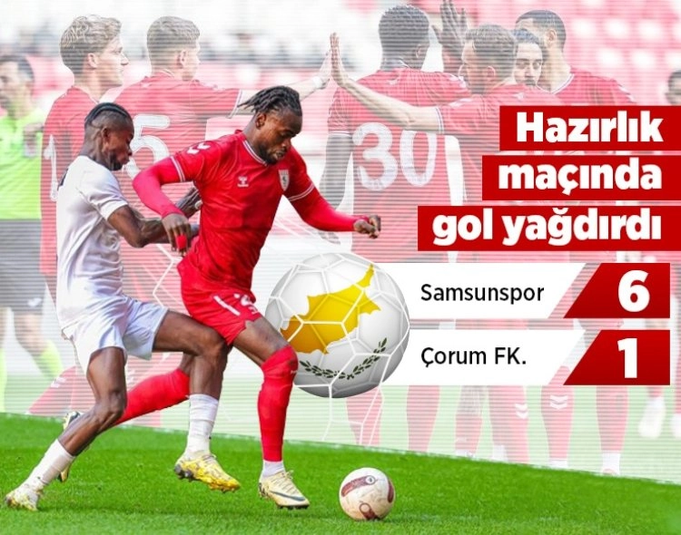 Samsunspor hazırlık maçında galip geldi Görseli