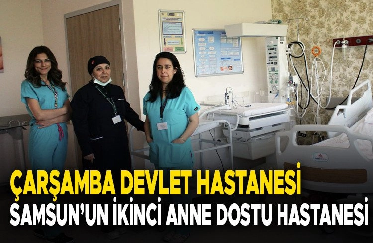 Çarşamba Devlet Hastanesi Samsun’un ikinci anne dostu hastanesi oldu Görseli